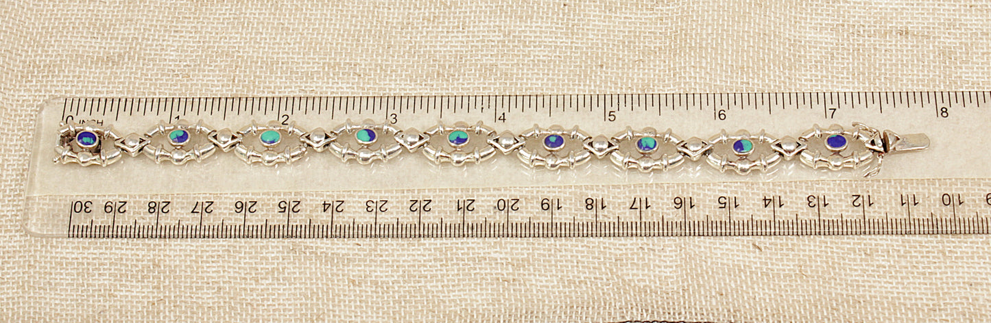 A Silver Bracelet in a ‘Bamboo’ Design