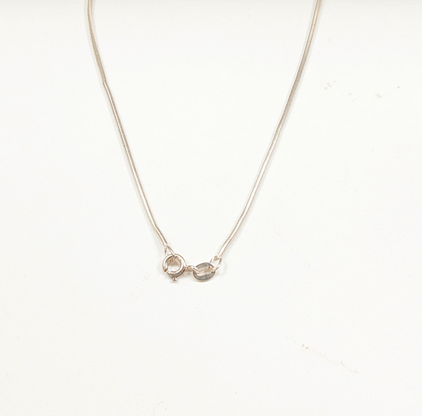 Silver and Diamond Modernist Pendant Chain Necklace