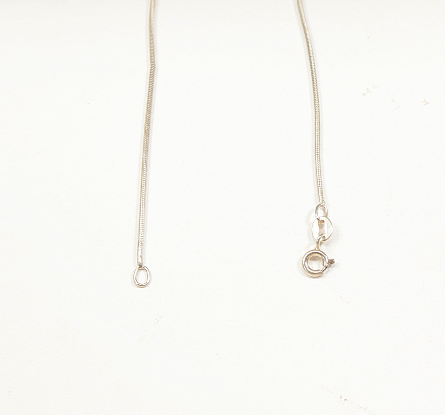 Silver and Diamond Modernist Pendant Chain Necklace