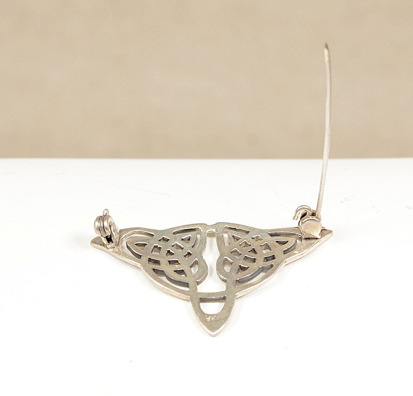 Silver Celtic Knot Brooch