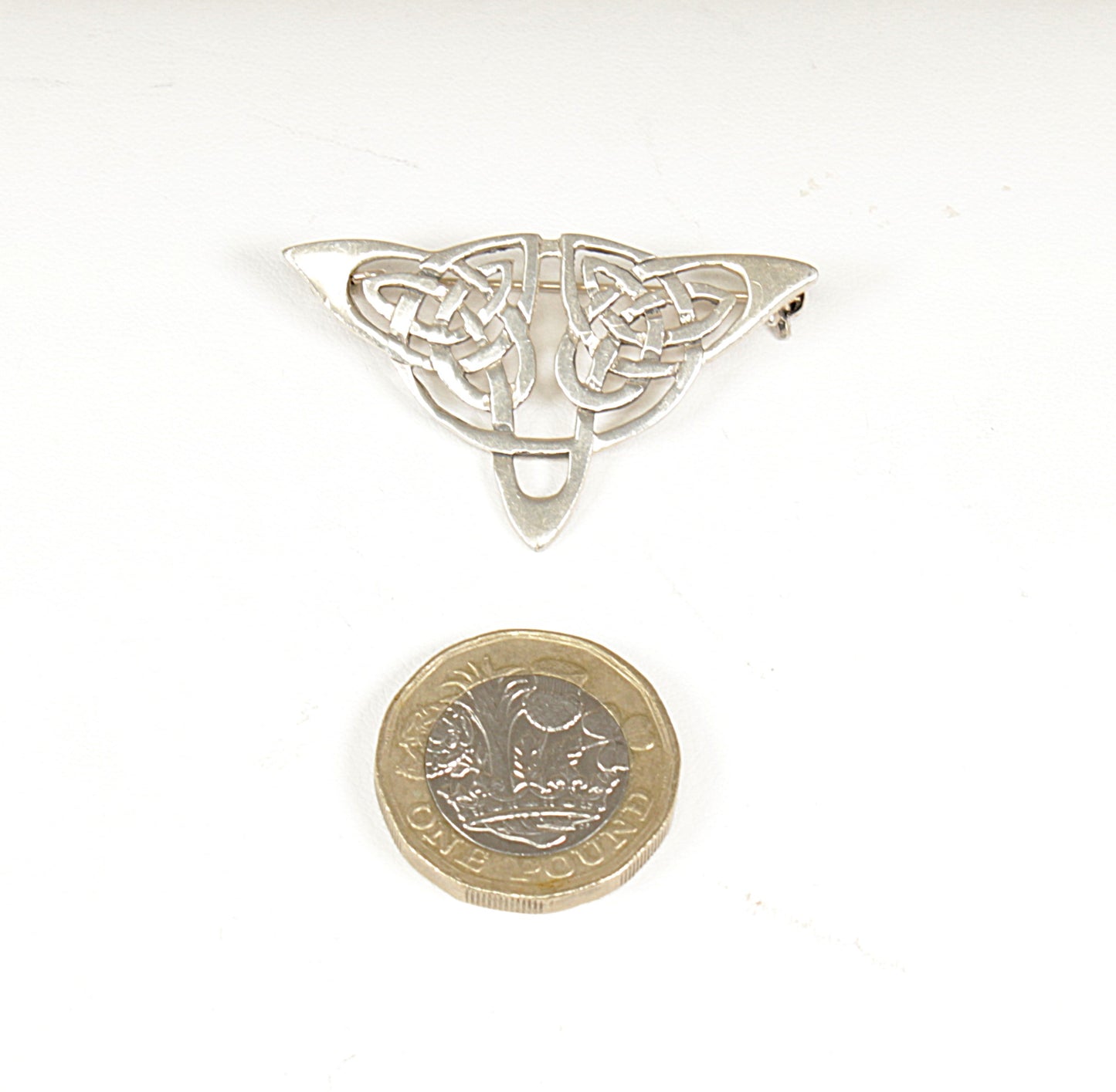 Silver Celtic Knot Brooch