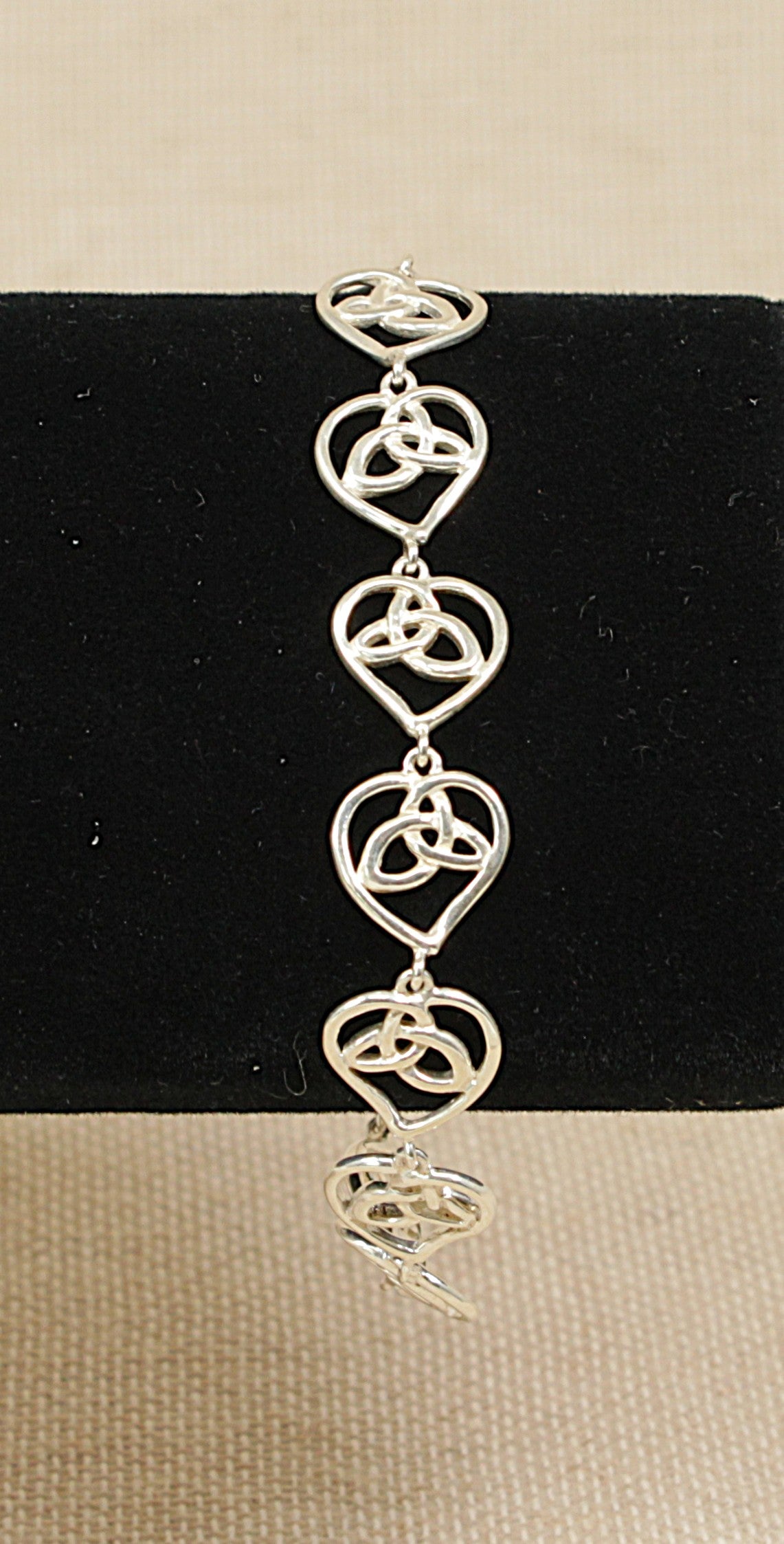 Sterling Silver Kit Heath Celtic Knot Heart Bracelet