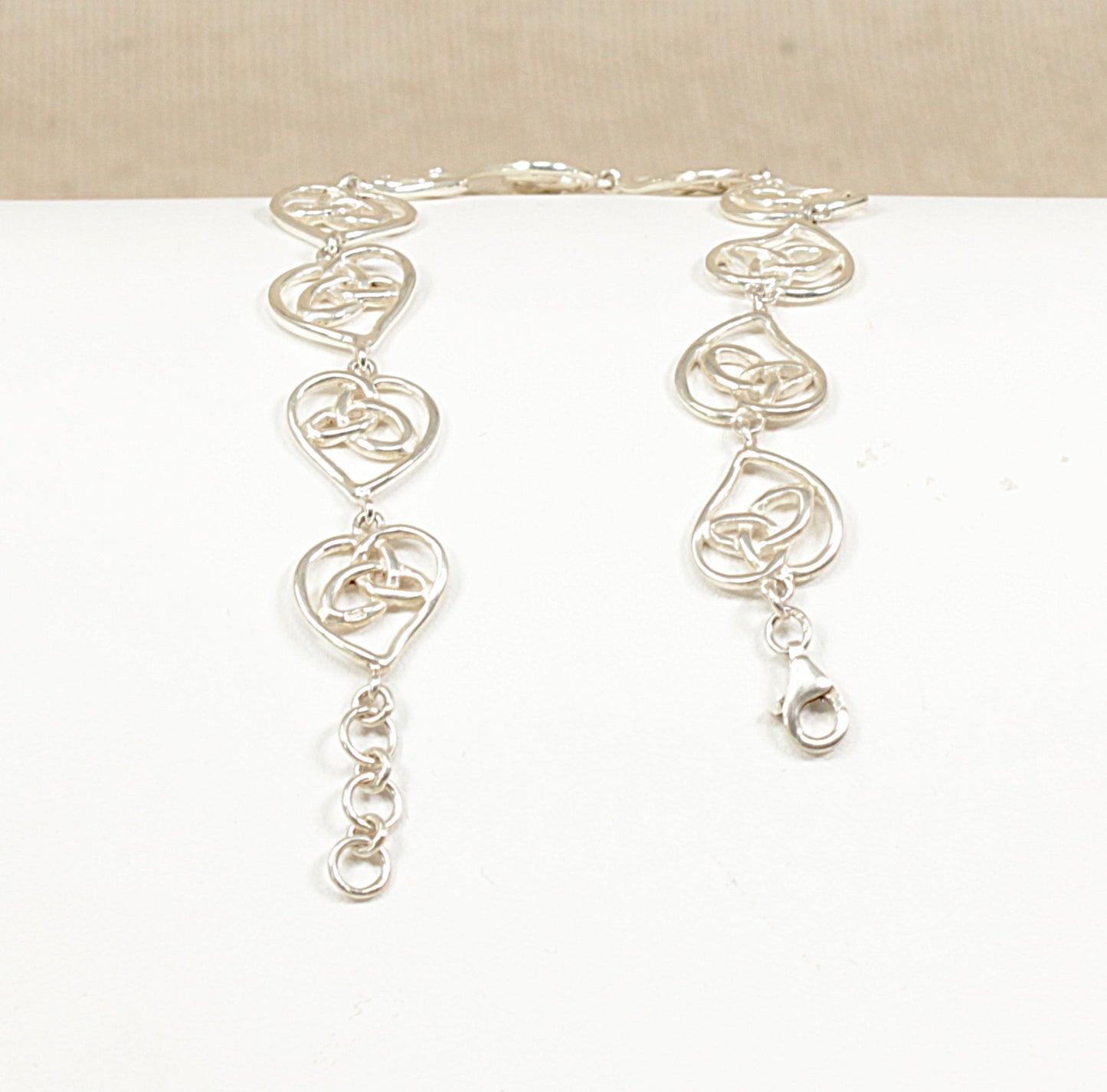 Sterling Silver Kit Heath Celtic Knot Heart Bracelet