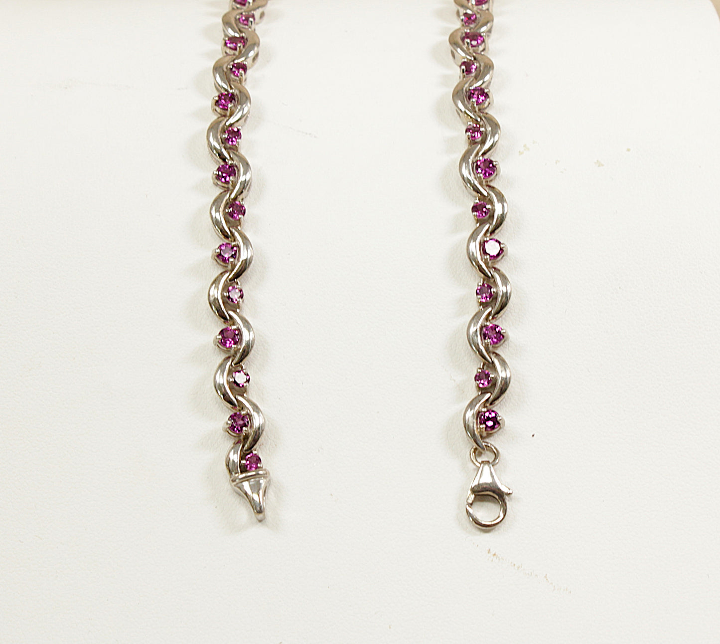 Silver Amethyst Crystal Necklace