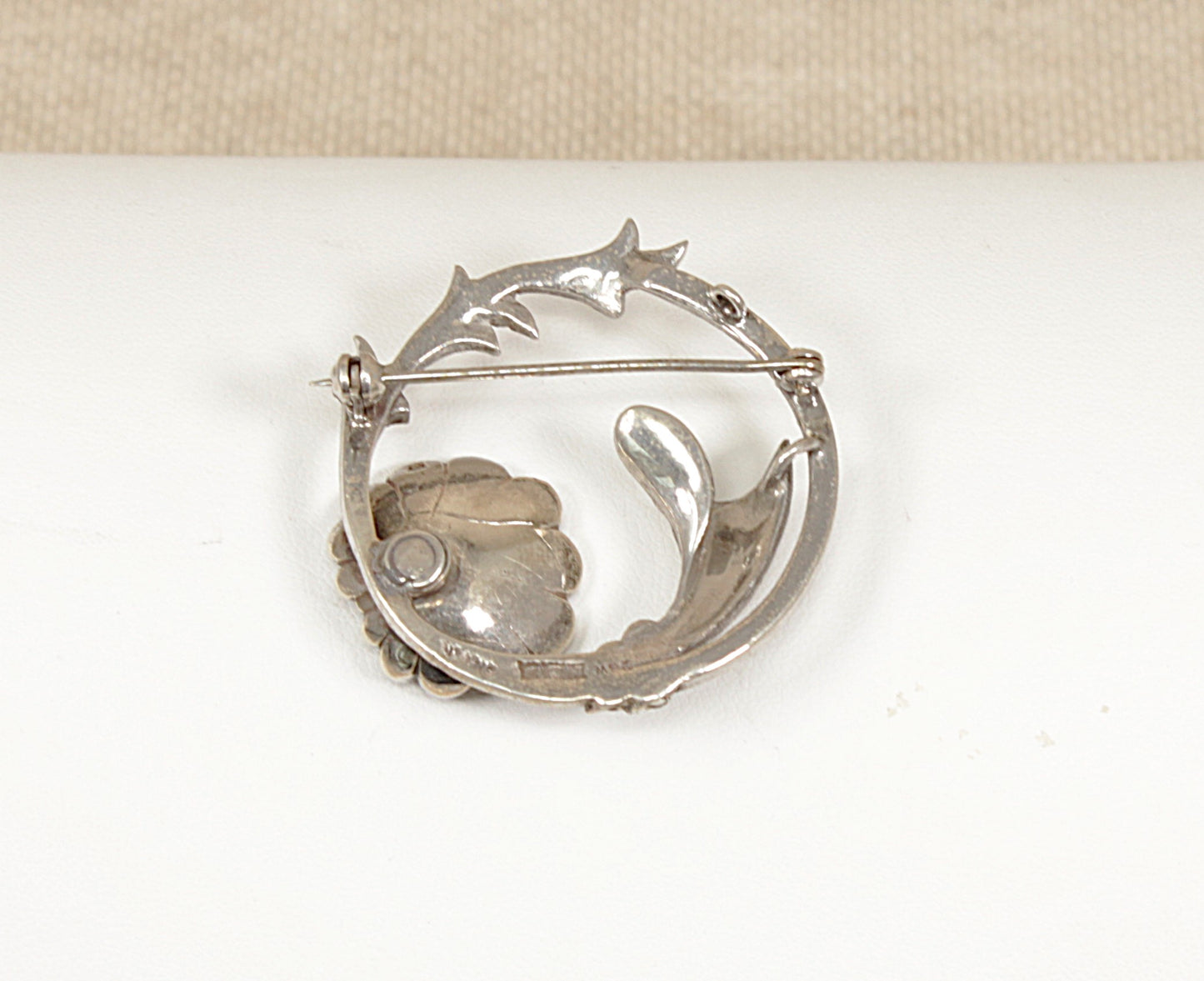 Vintage Silver and Marcasite Brooch