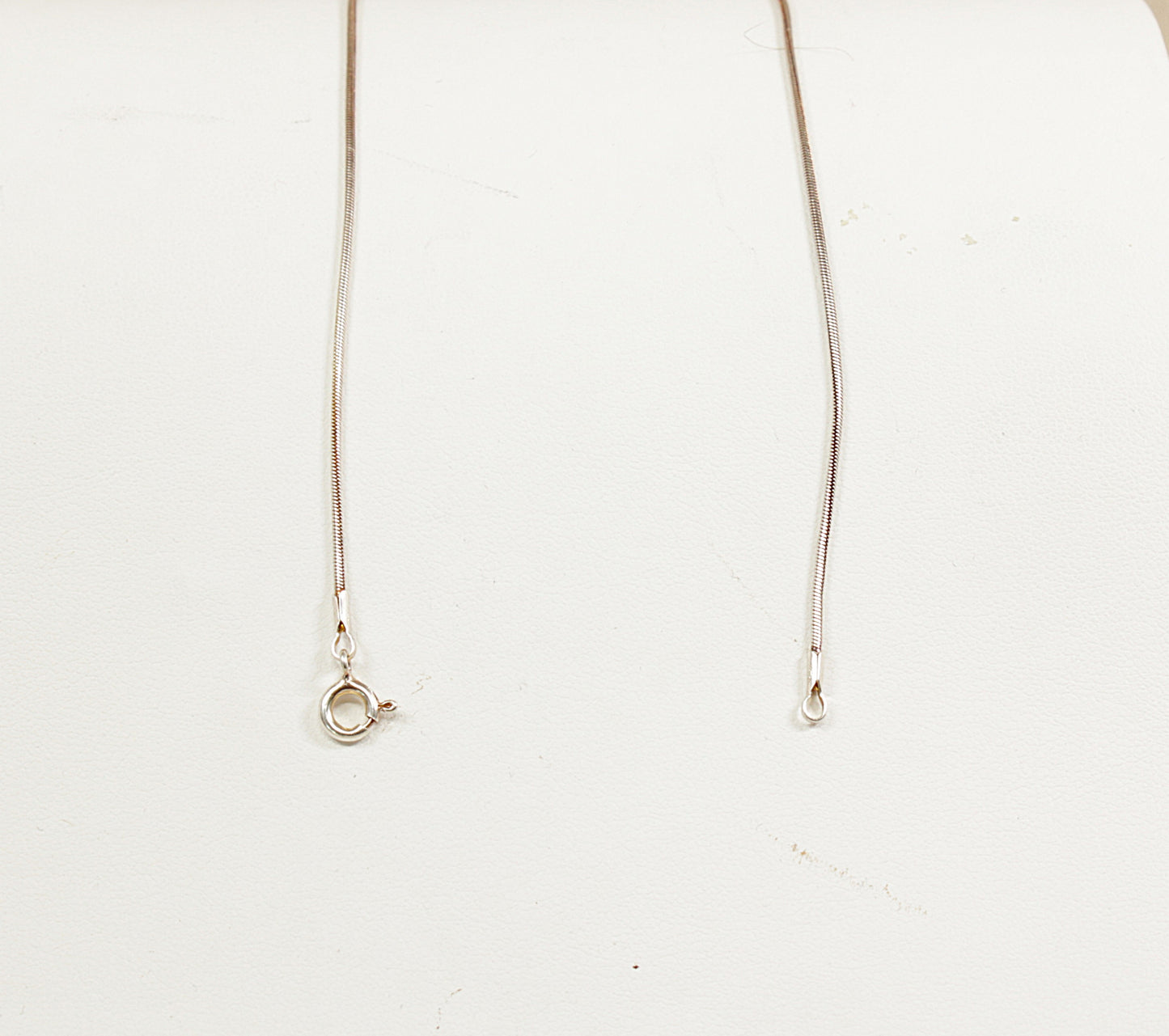 Silver Citrine Pendant and Chain Necklace