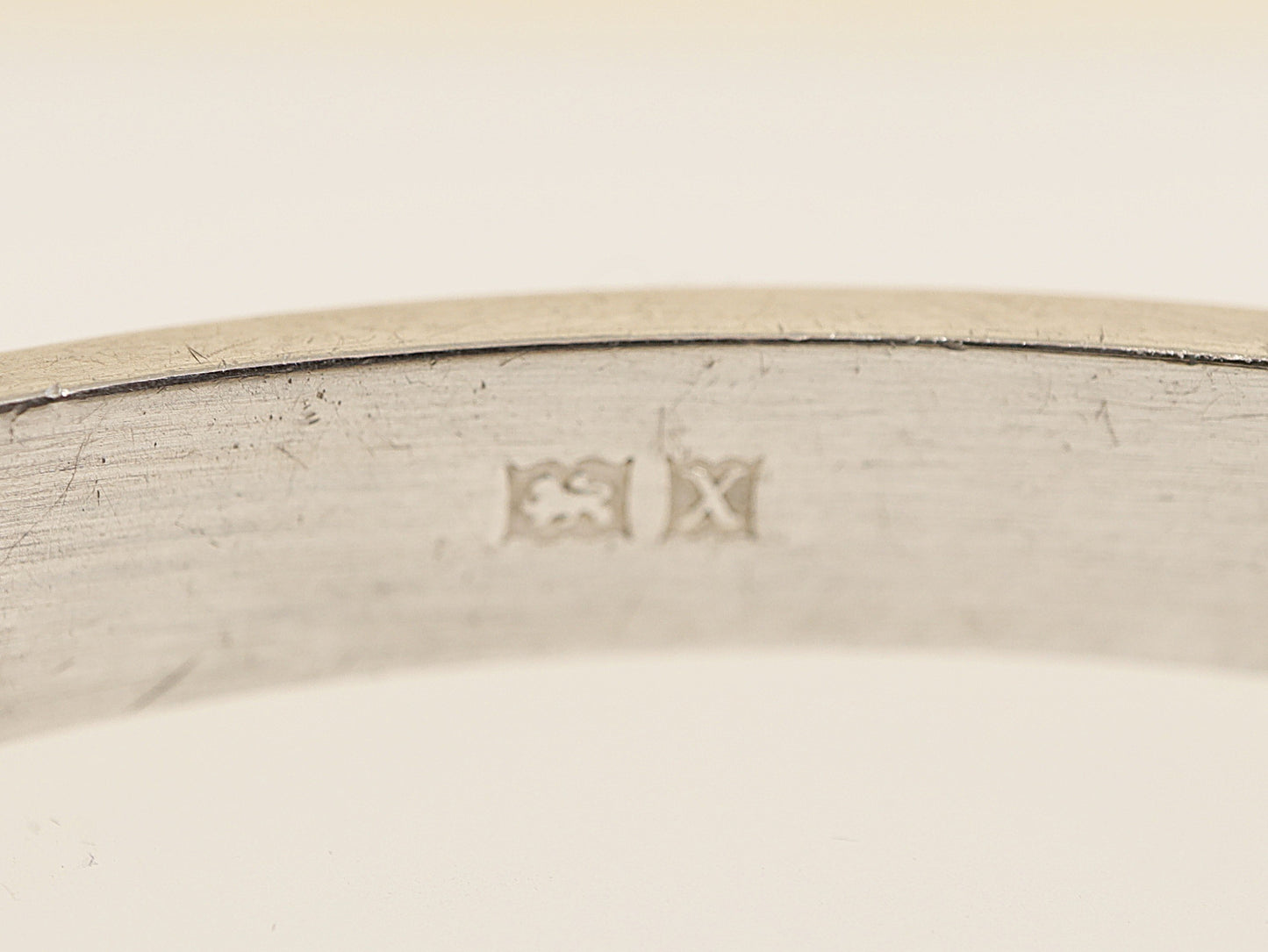 Vintage Silver Hinged Bangle