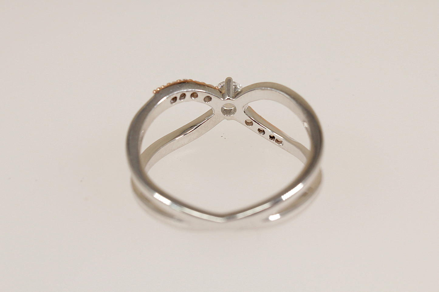 Silver and Gold Welsh ‘Clogau’ Forever Yours Topaz Kiss Ring