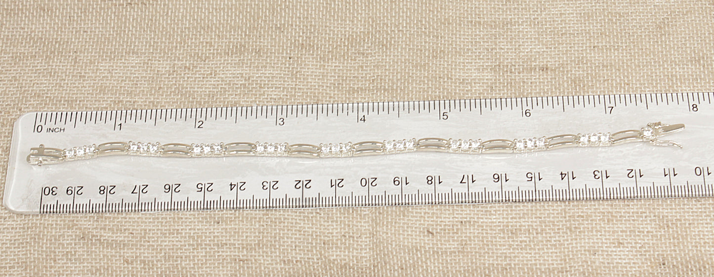 Silver Cubic Zirconia Bracelet