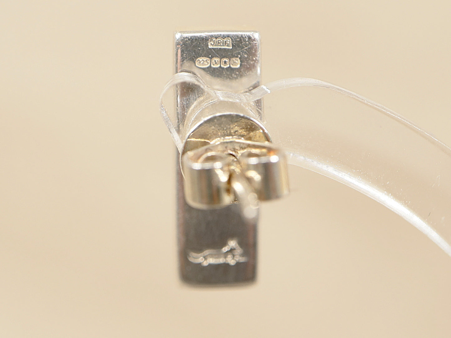 Silver Red Poppy Designer Earrings by JR Fox