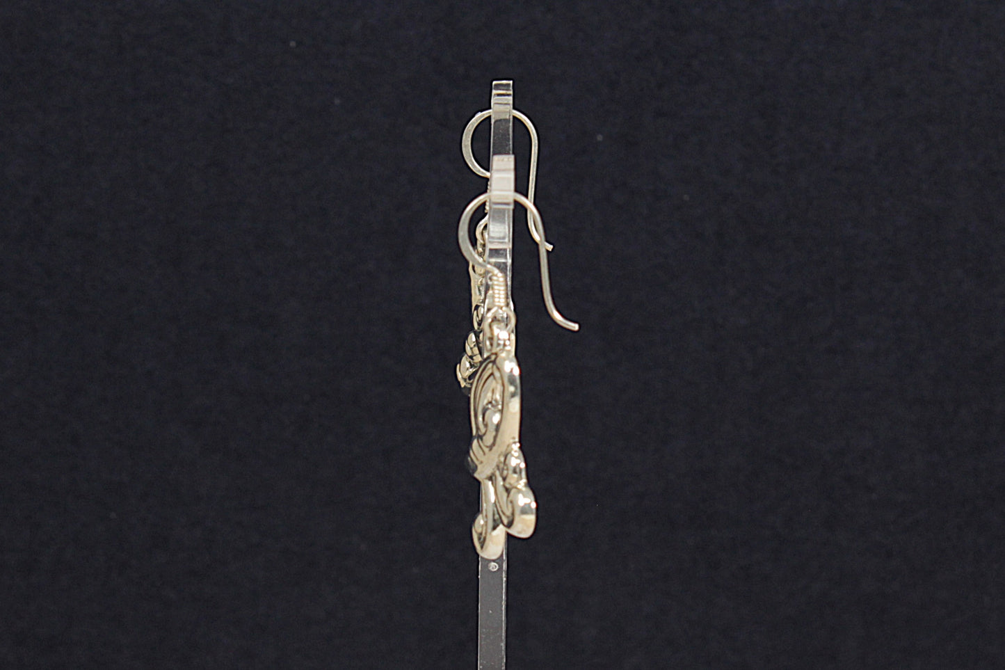 Silver Designer Drop Earrings