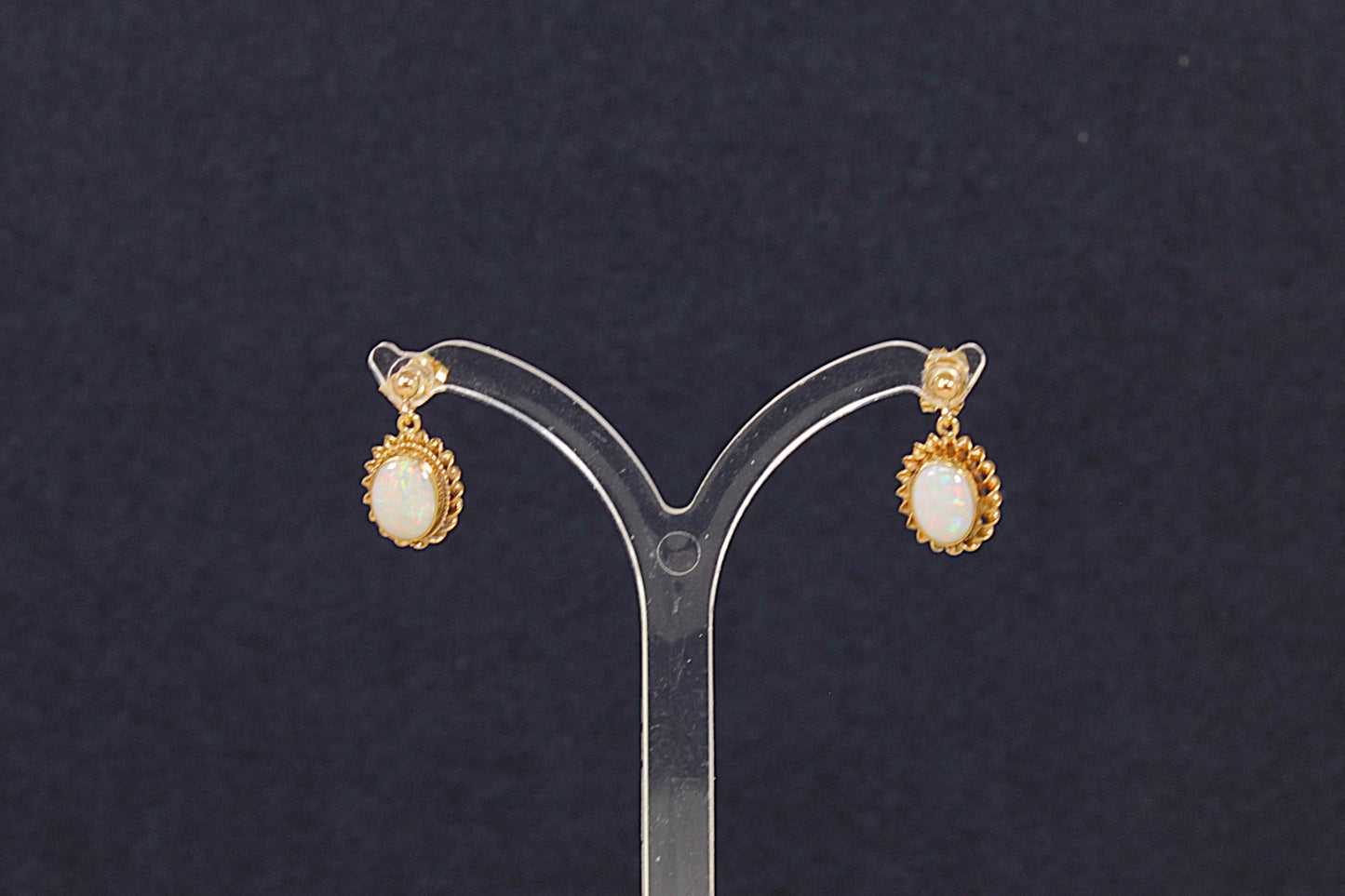 9ct Gold Opal Earrings
