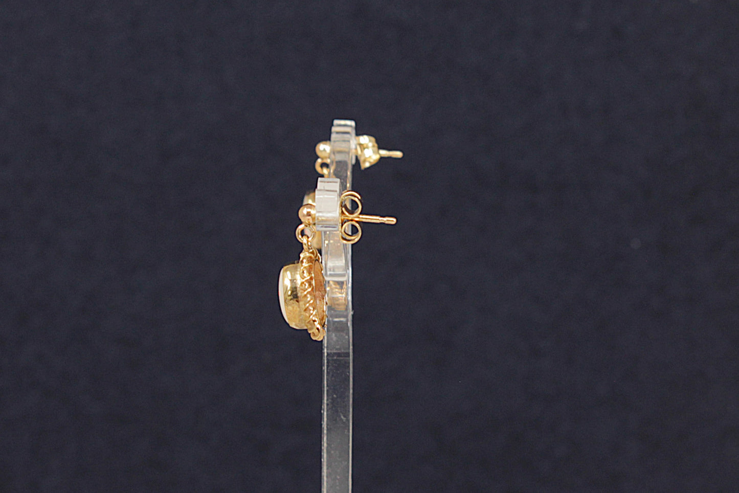 9ct Gold Opal Earrings