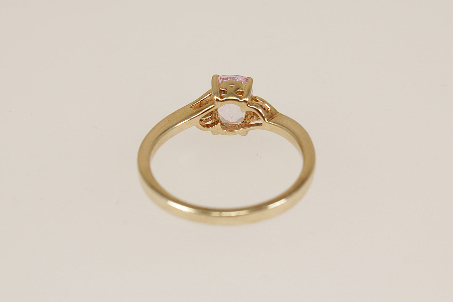 9ct Gold Morganite and Diamond Ring