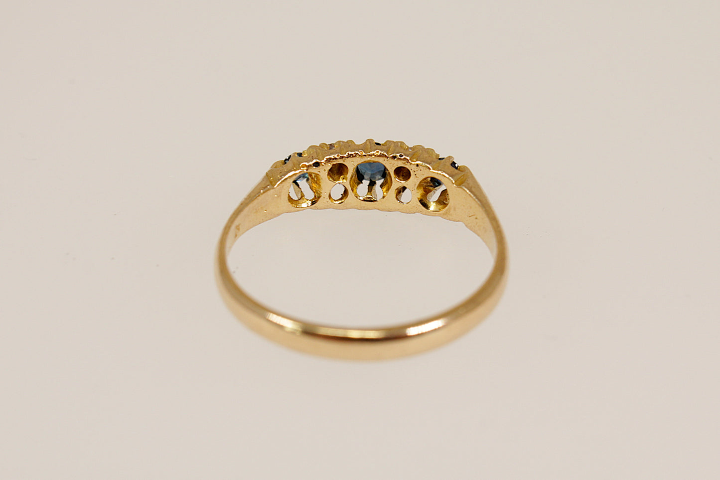 18ct Antique Edwardian Sapphire and Diamond Ring