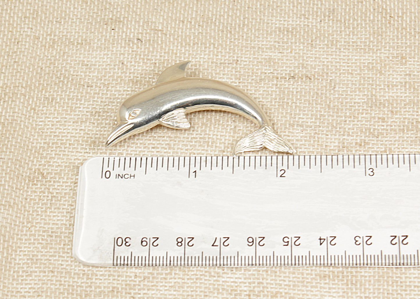 Silver Dolphin Brooch