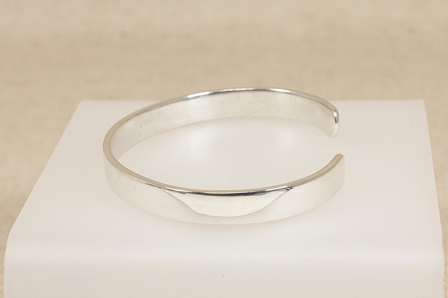 Silver Tension Bangle Bracelet