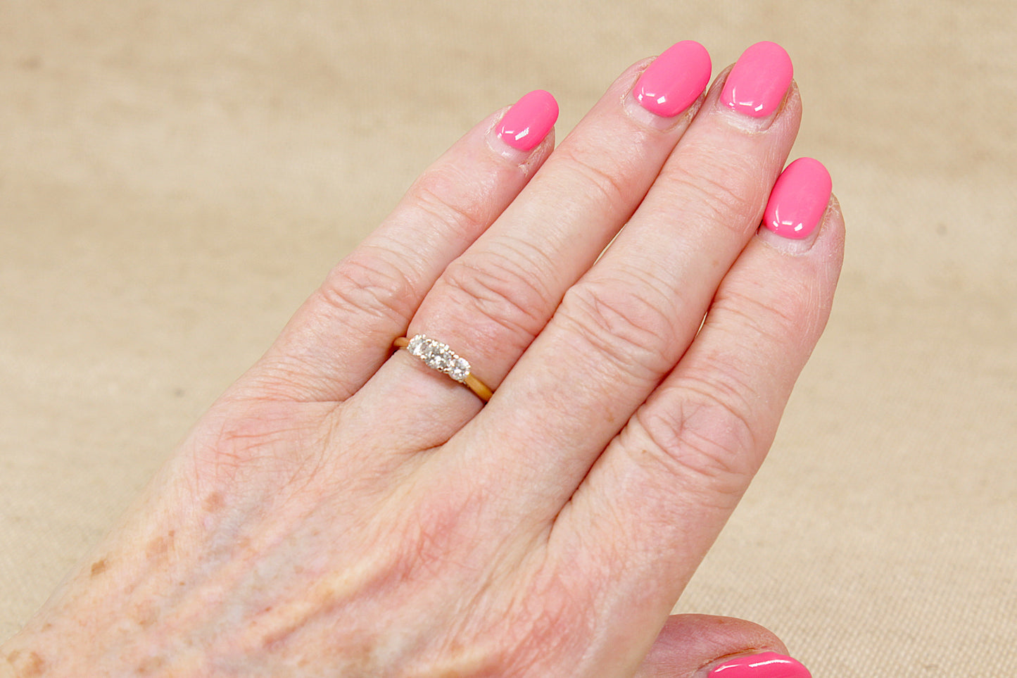 18ct Gold Diamond Trilogy Ring