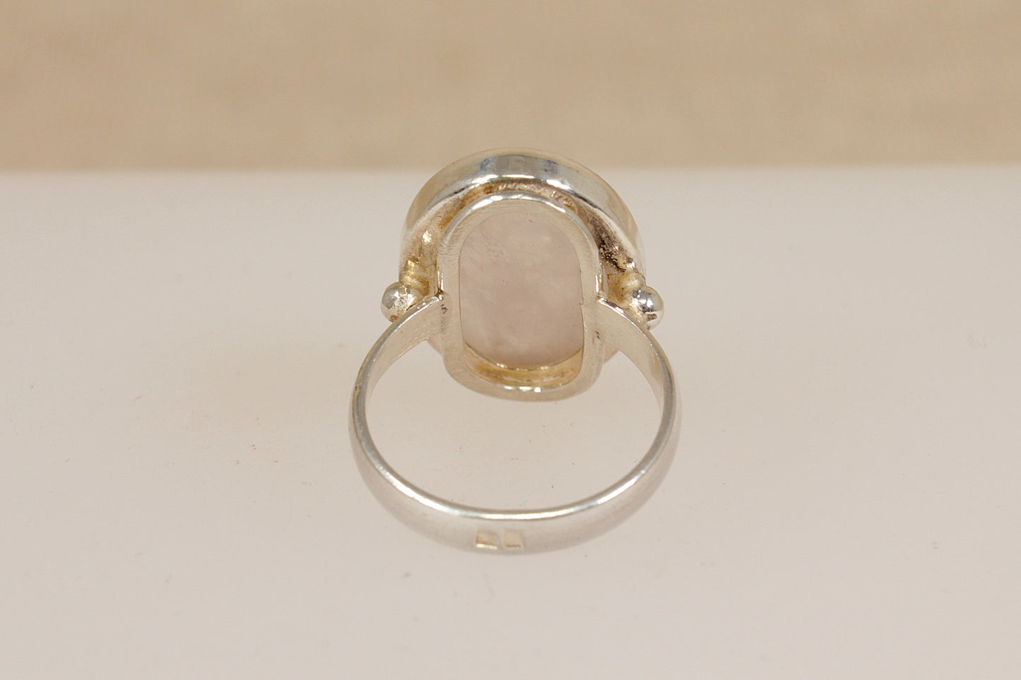 Stunning Sterling Silver Rainbow Moonstone Ring