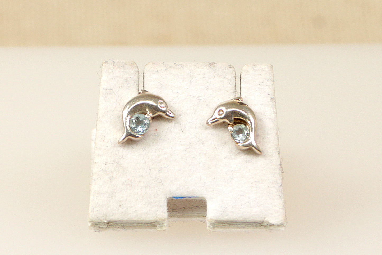 Silver Topaz Stud Earrings