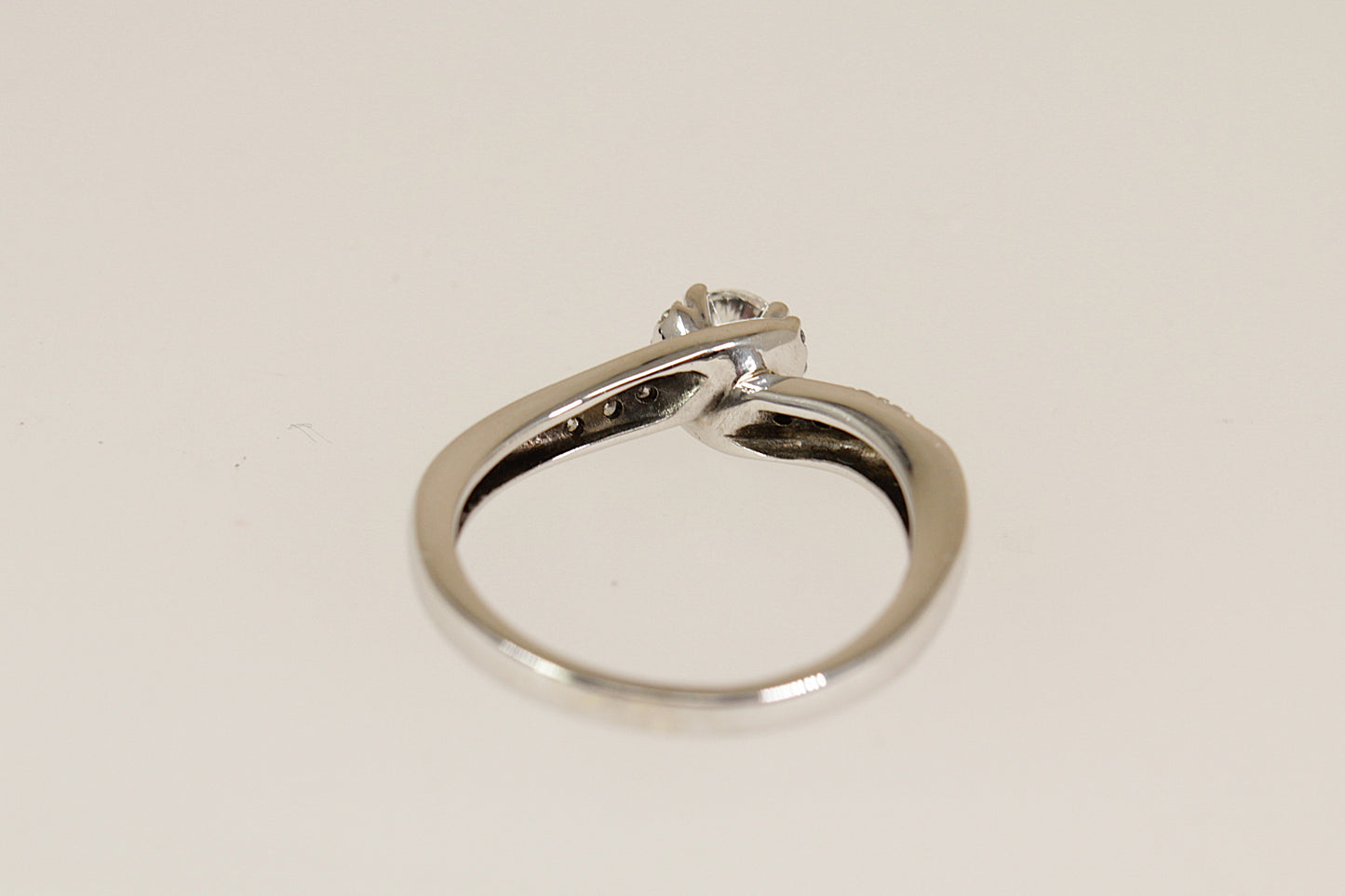 9ct White Gold Diamond Solitaire Ring