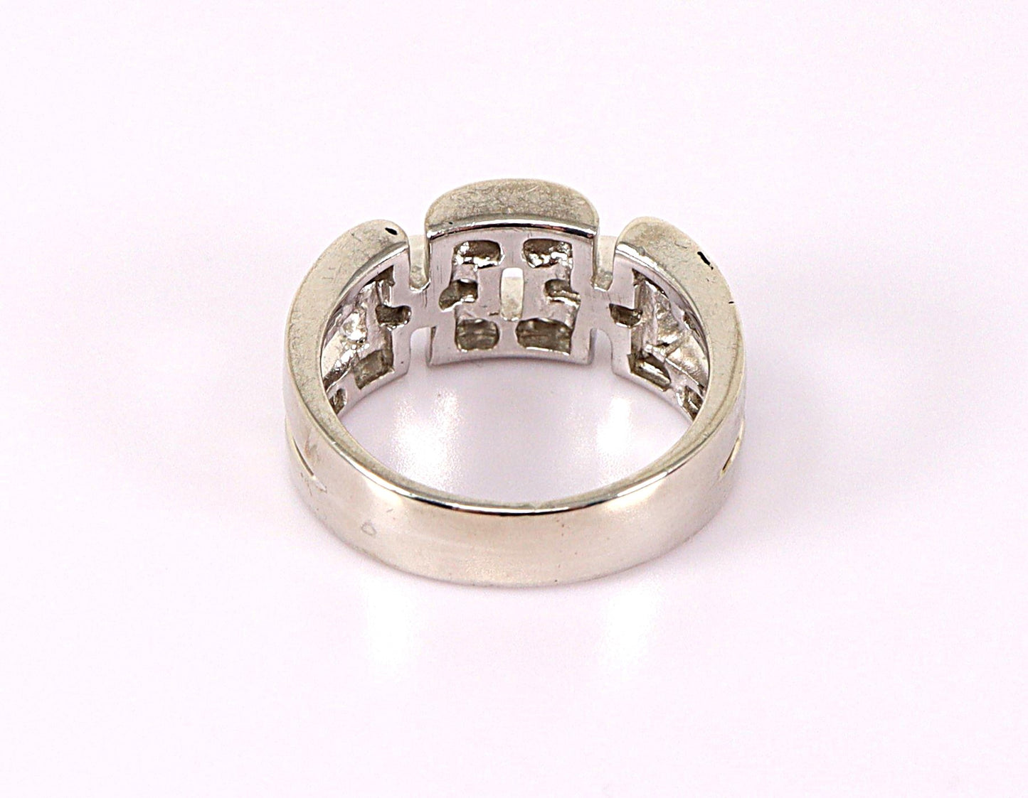 Silver Cubic Zirconia Band Ring
