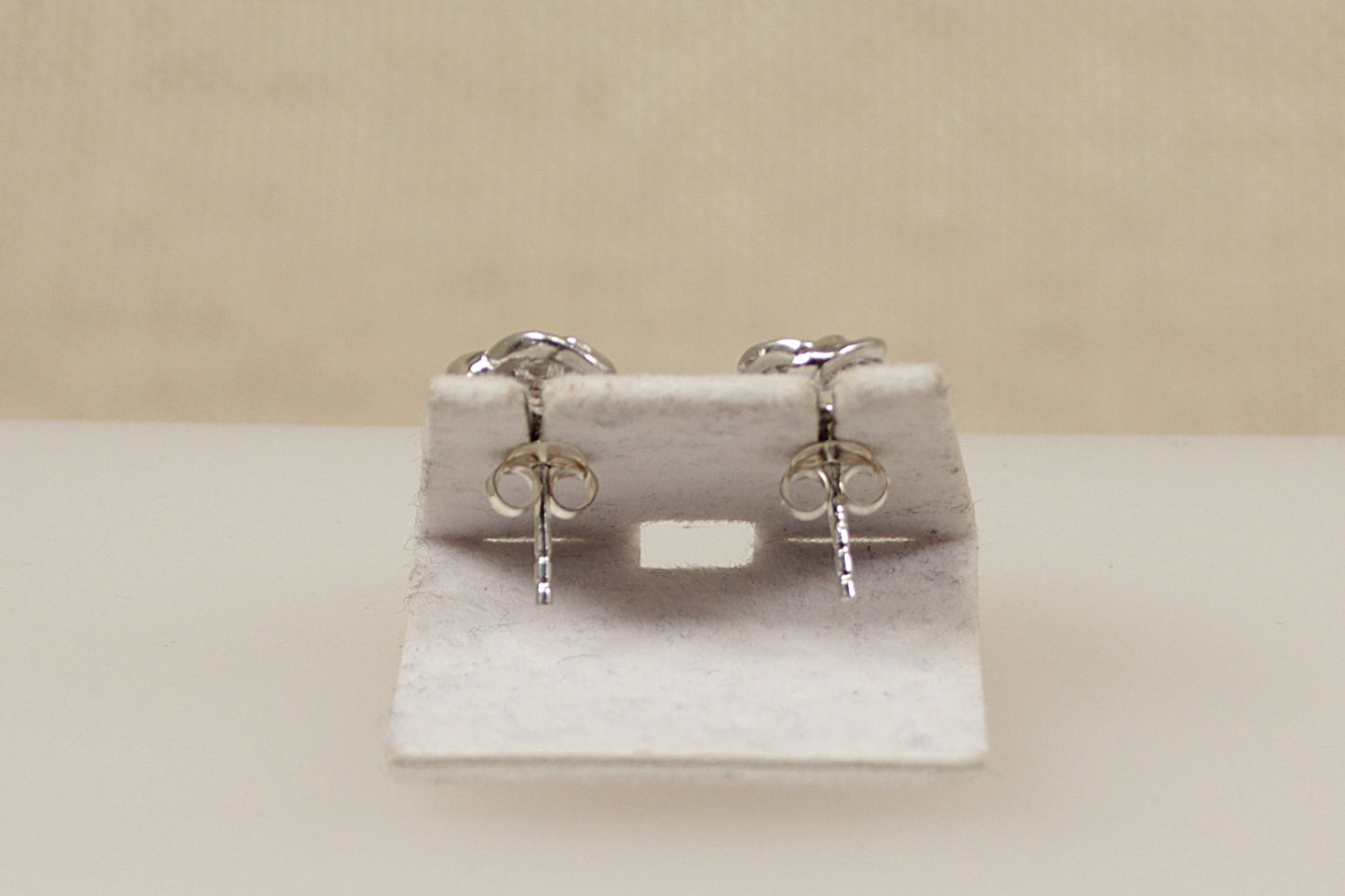Silver CZ Stud Earrings