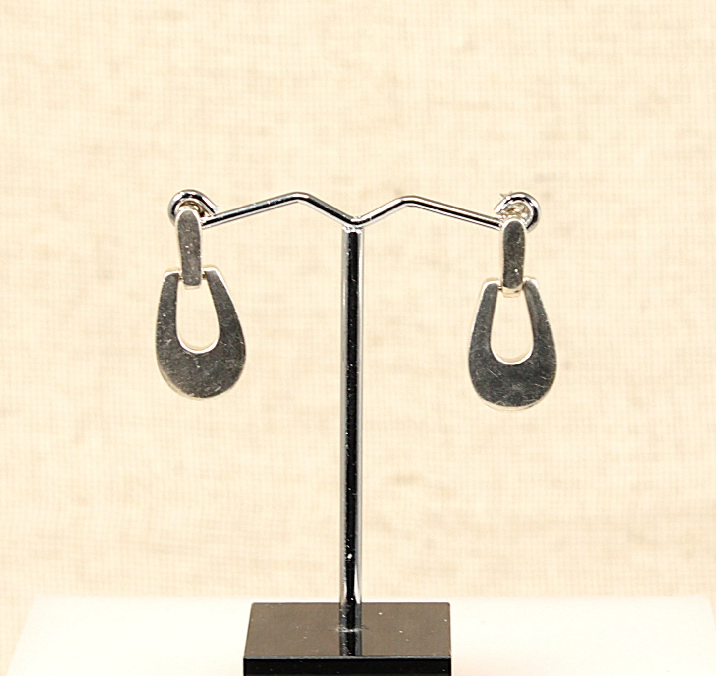Silver Designer Drop Earrings