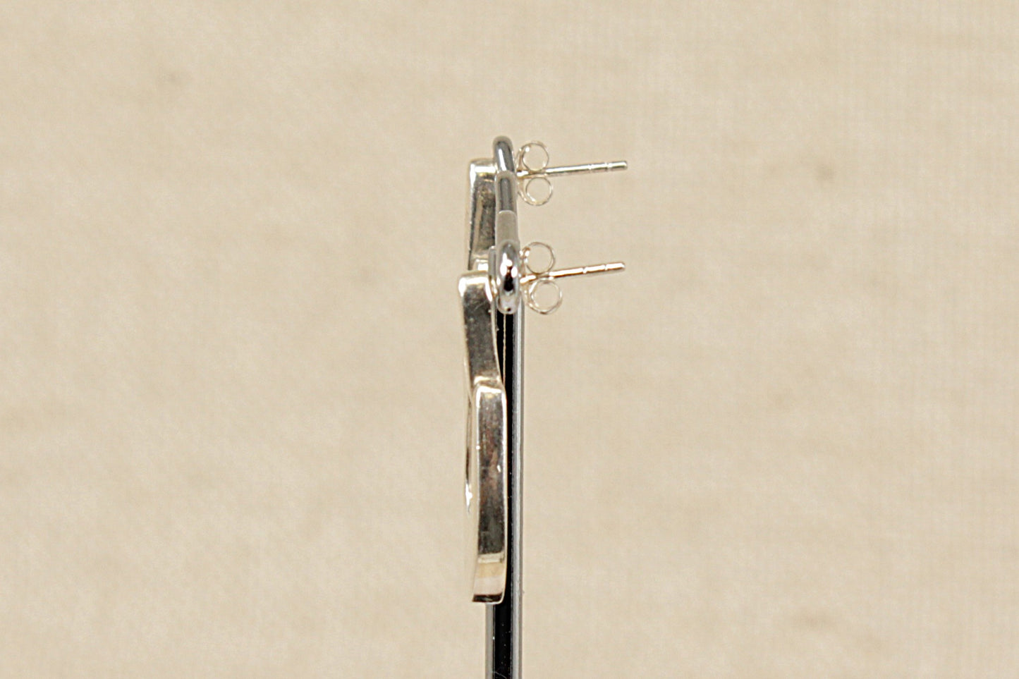 Silver Designer Drop Earrings
