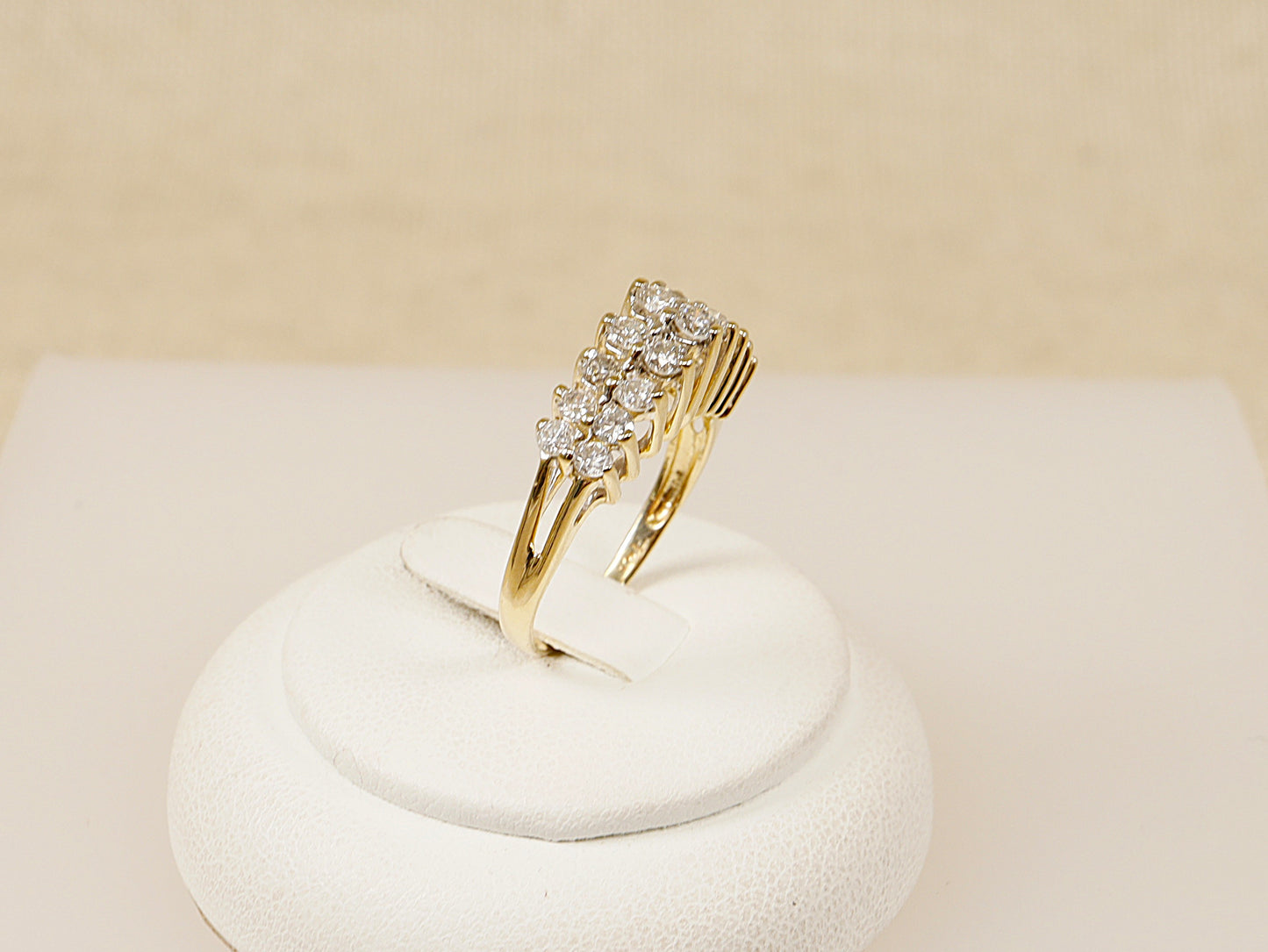 14ct Gold Diamond Cluster Ring