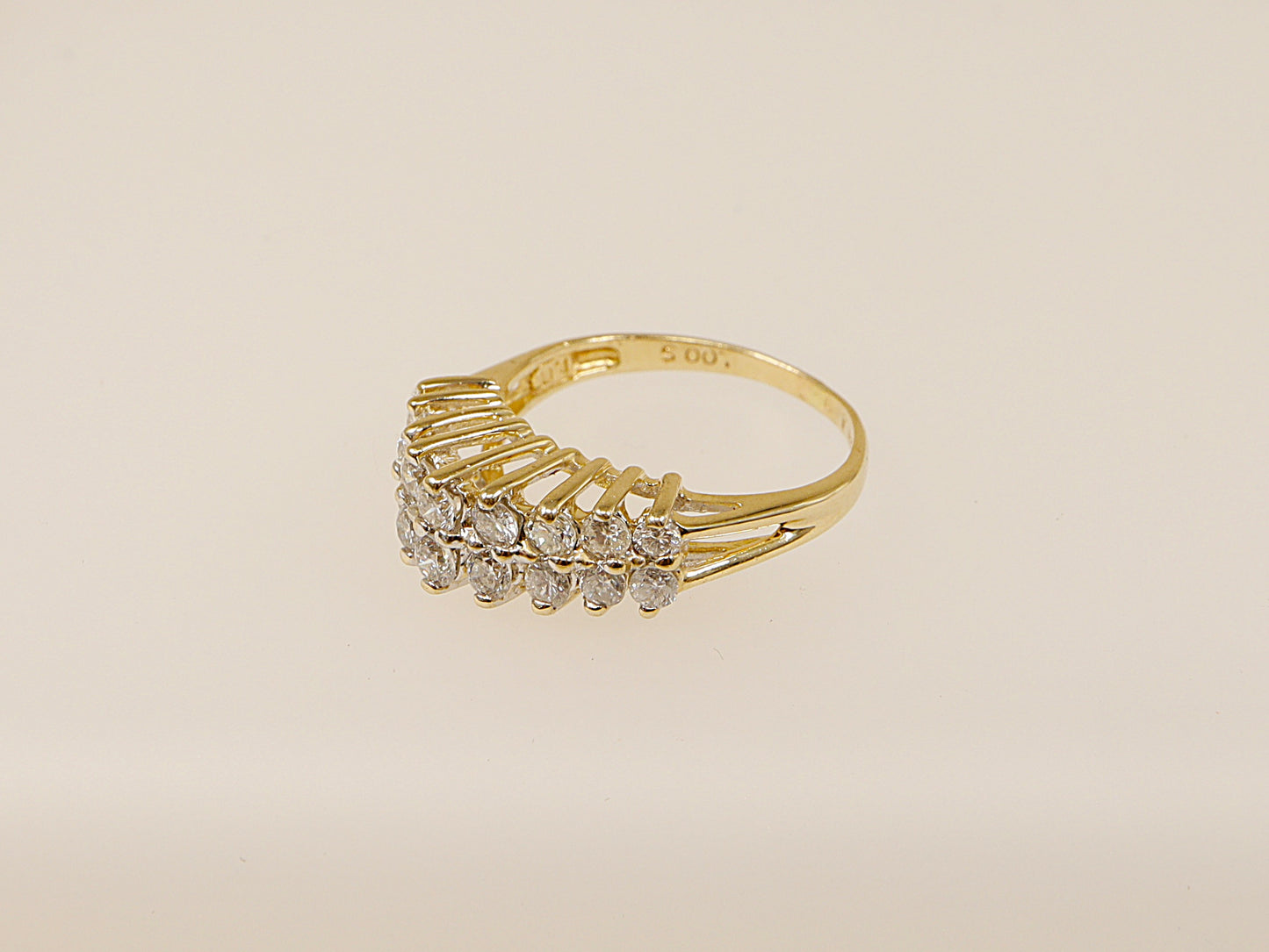 14ct Gold Diamond Cluster Ring