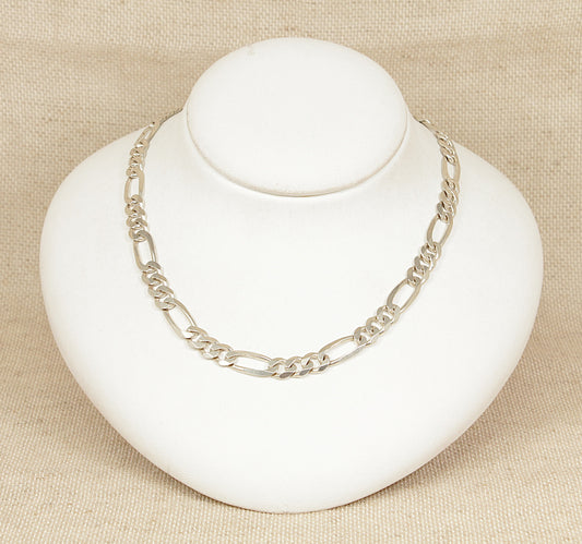 Silver Figaro Chain Necklace