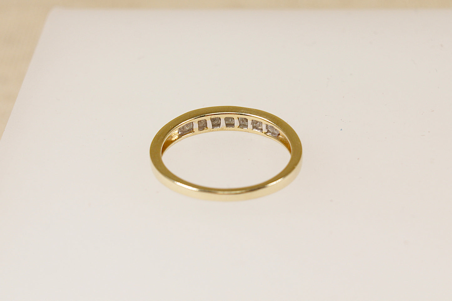 9ct Gold 7 Stone Diamond Ring