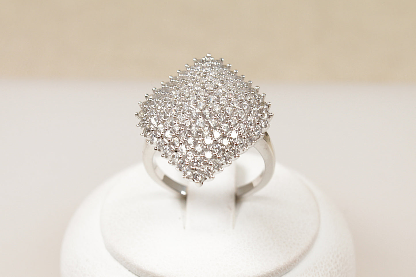 Silver Cluster Statement Ring