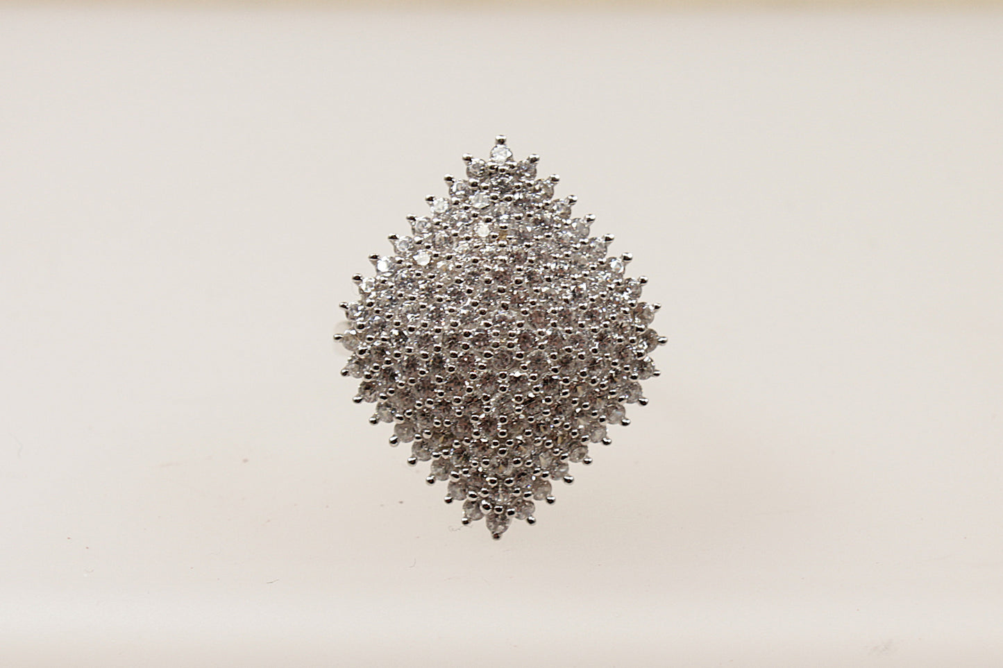 Silver Cluster Statement Ring
