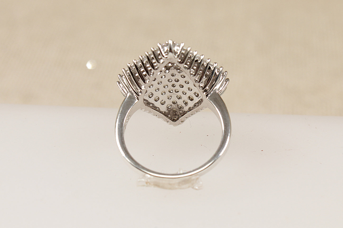 Silver Cluster Statement Ring