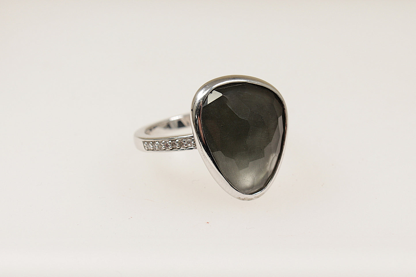Silver Italian ‘Ti Sento’ Statement Ring