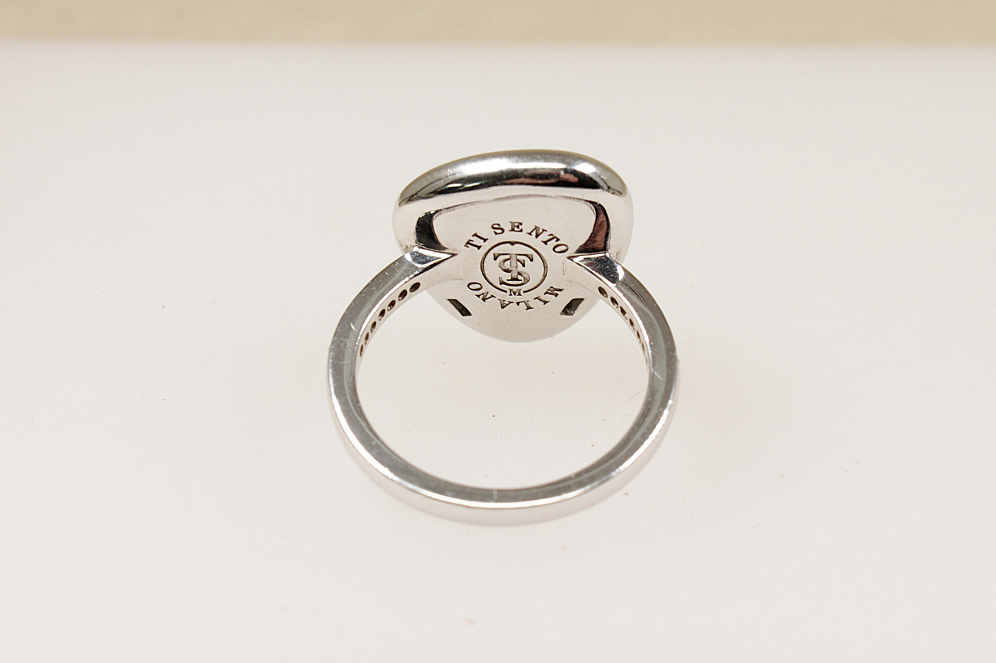 Silver Italian ‘Ti Sento’ Statement Ring