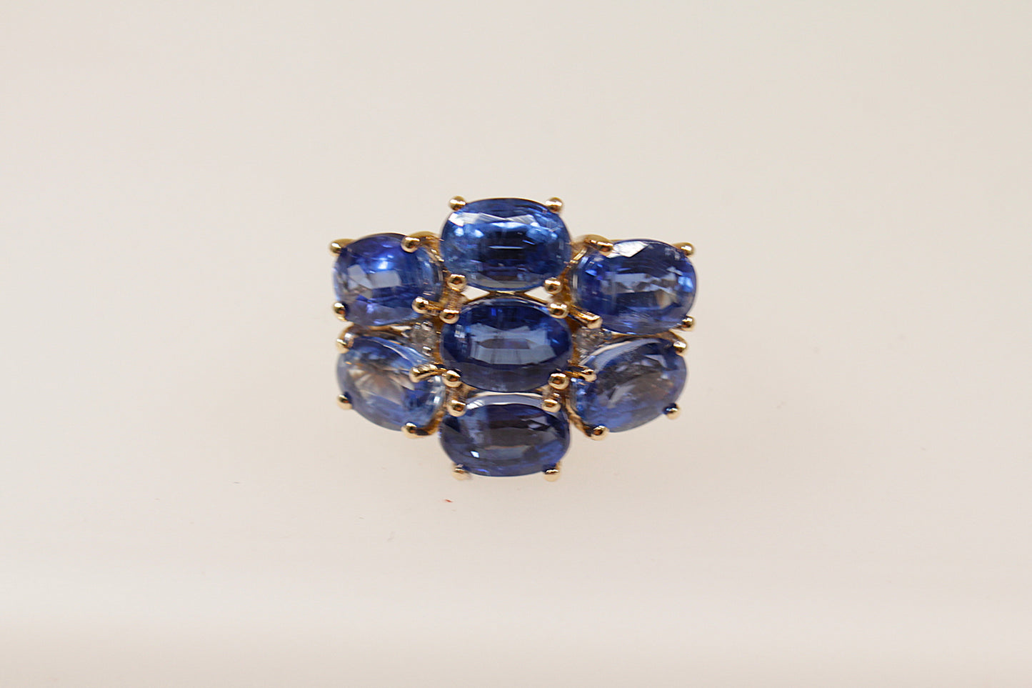 9ct London Blue Topaz Cluster Ring