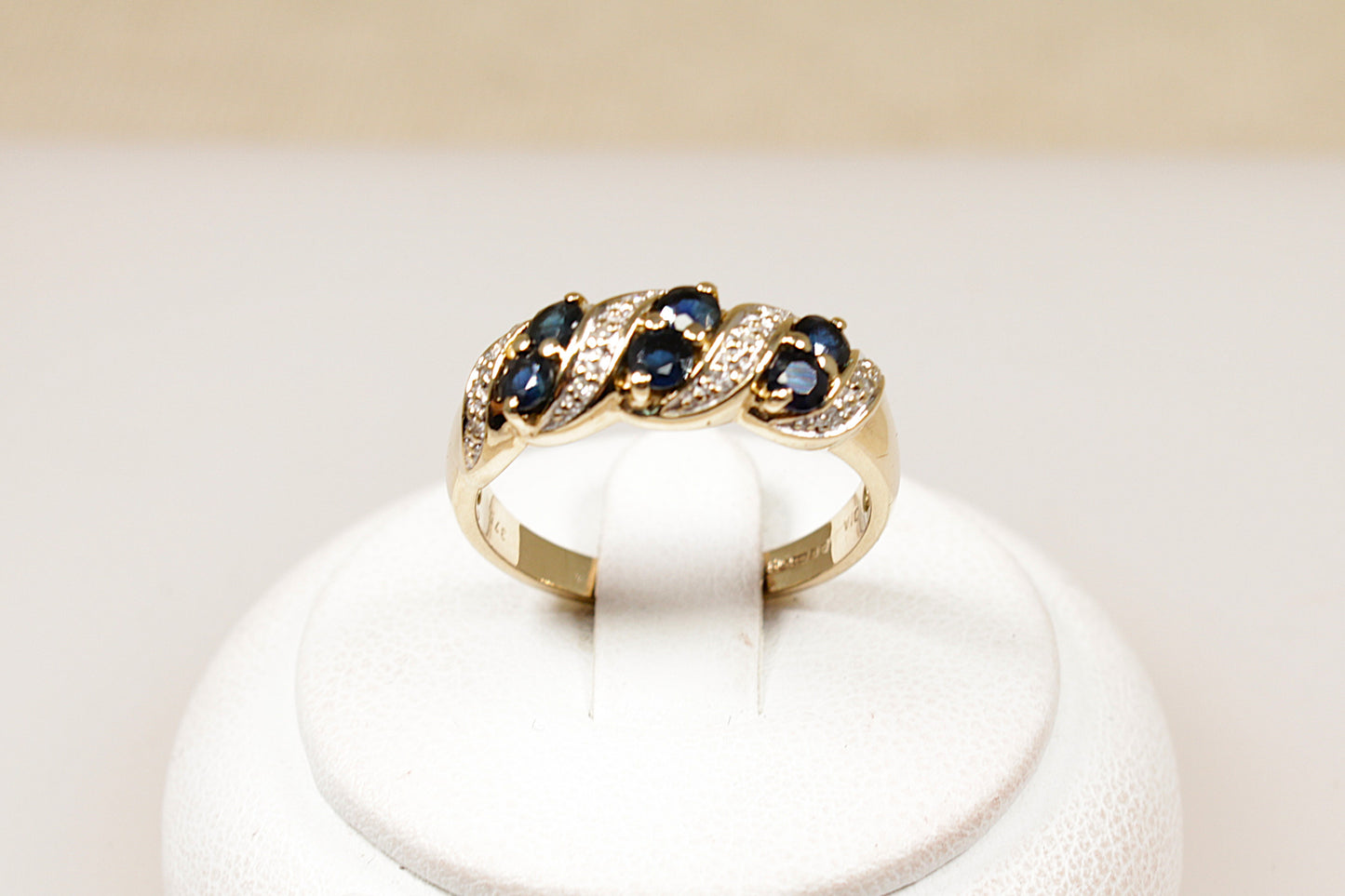 9ct Sapphire and Diamond Ring
