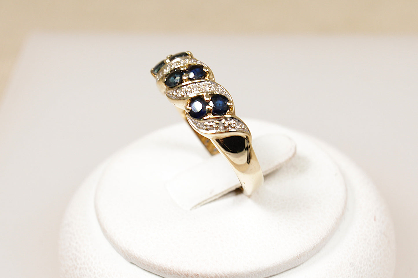 9ct Sapphire and Diamond Ring