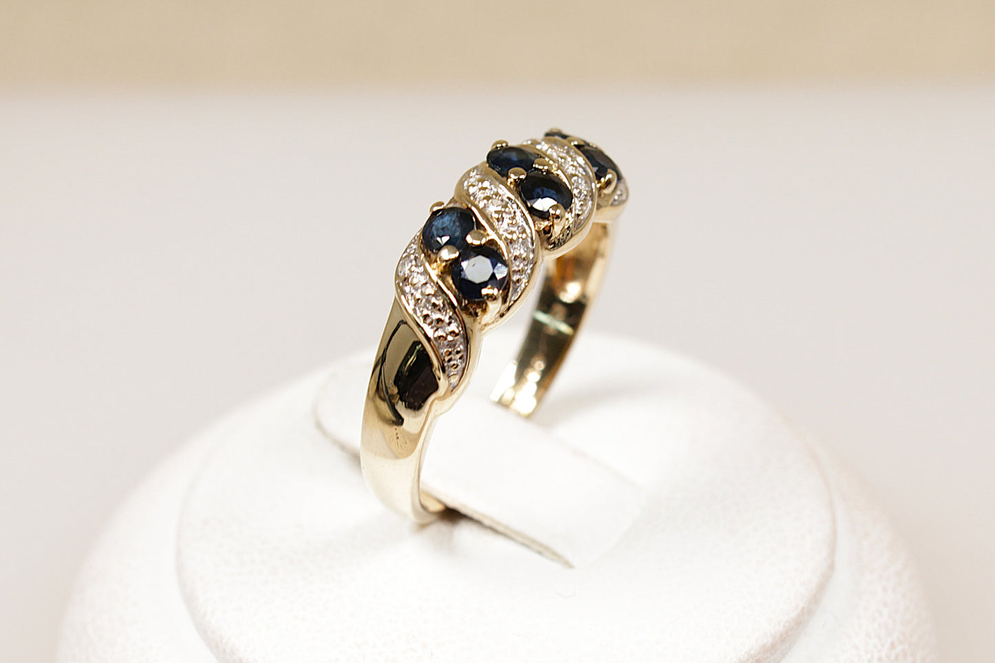 9ct Sapphire and Diamond Ring