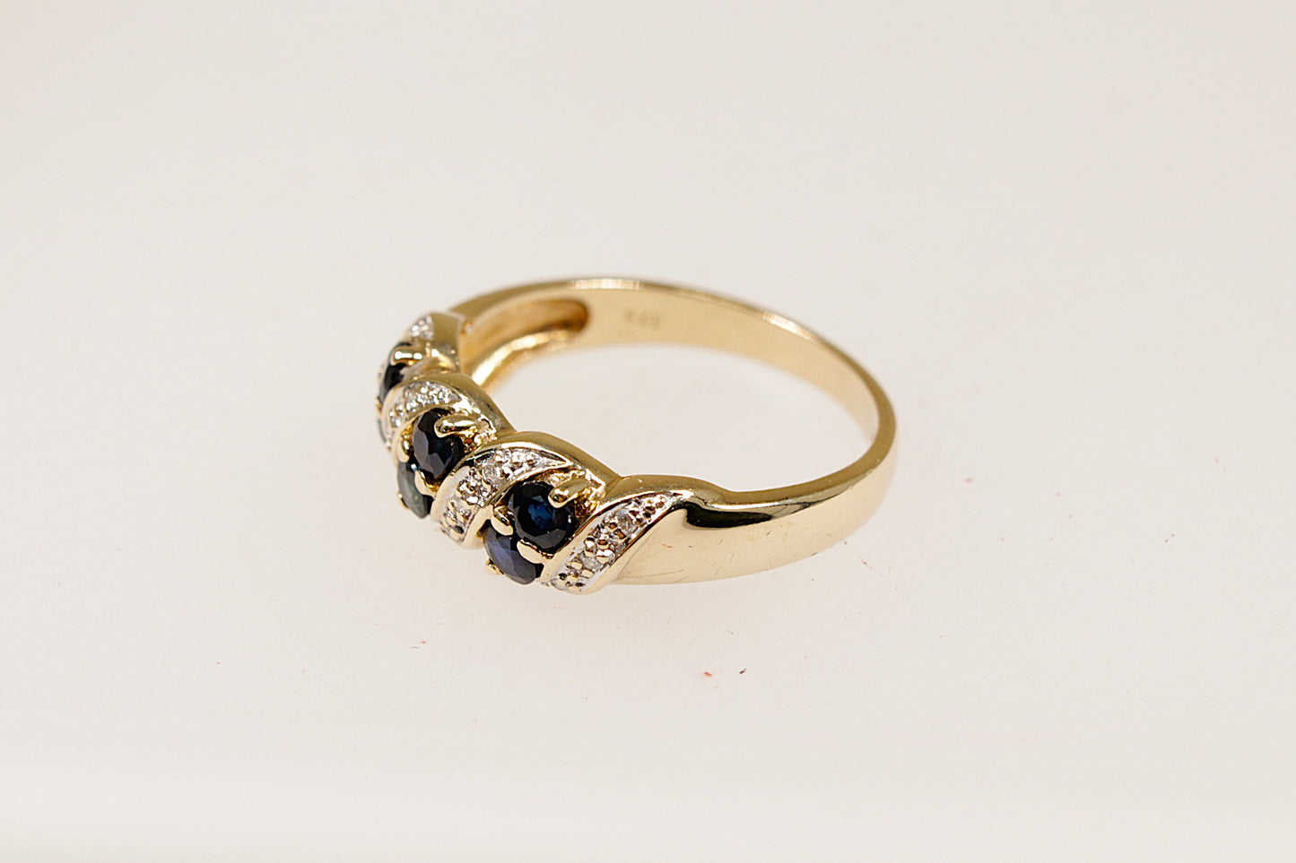 9ct Sapphire and Diamond Ring