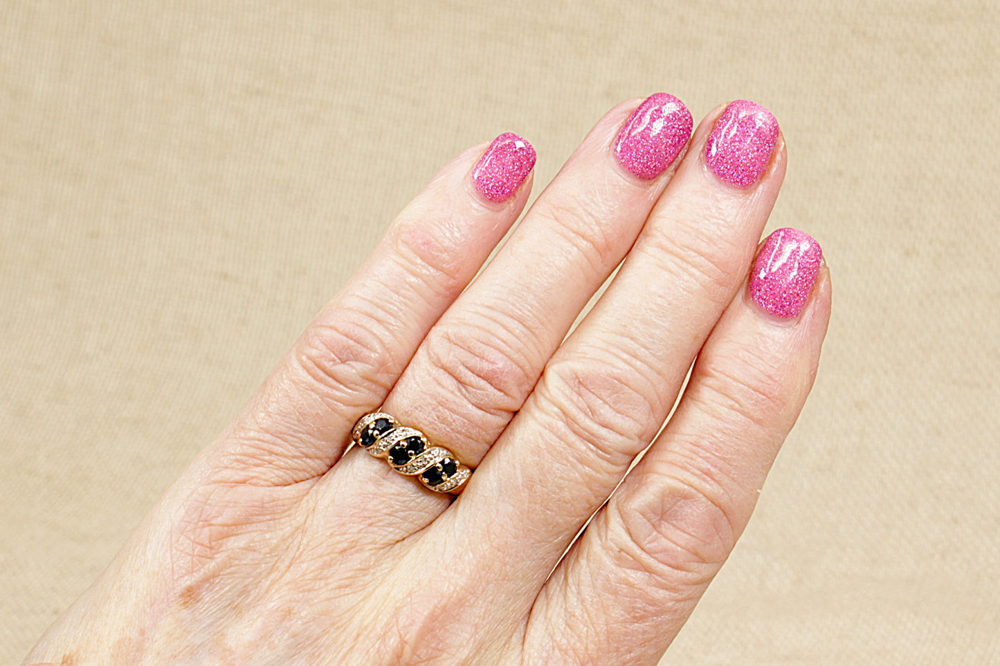 9ct Sapphire and Diamond Ring