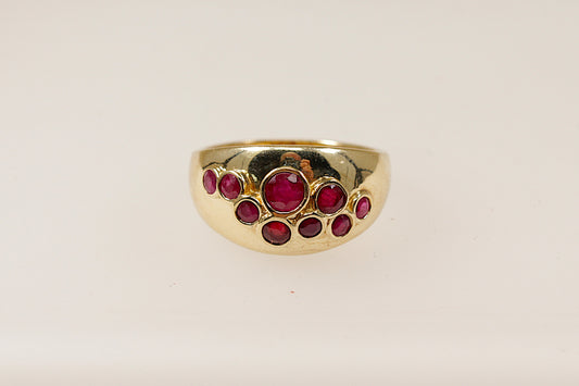 Vintage 9ct Gold Ruby Ring