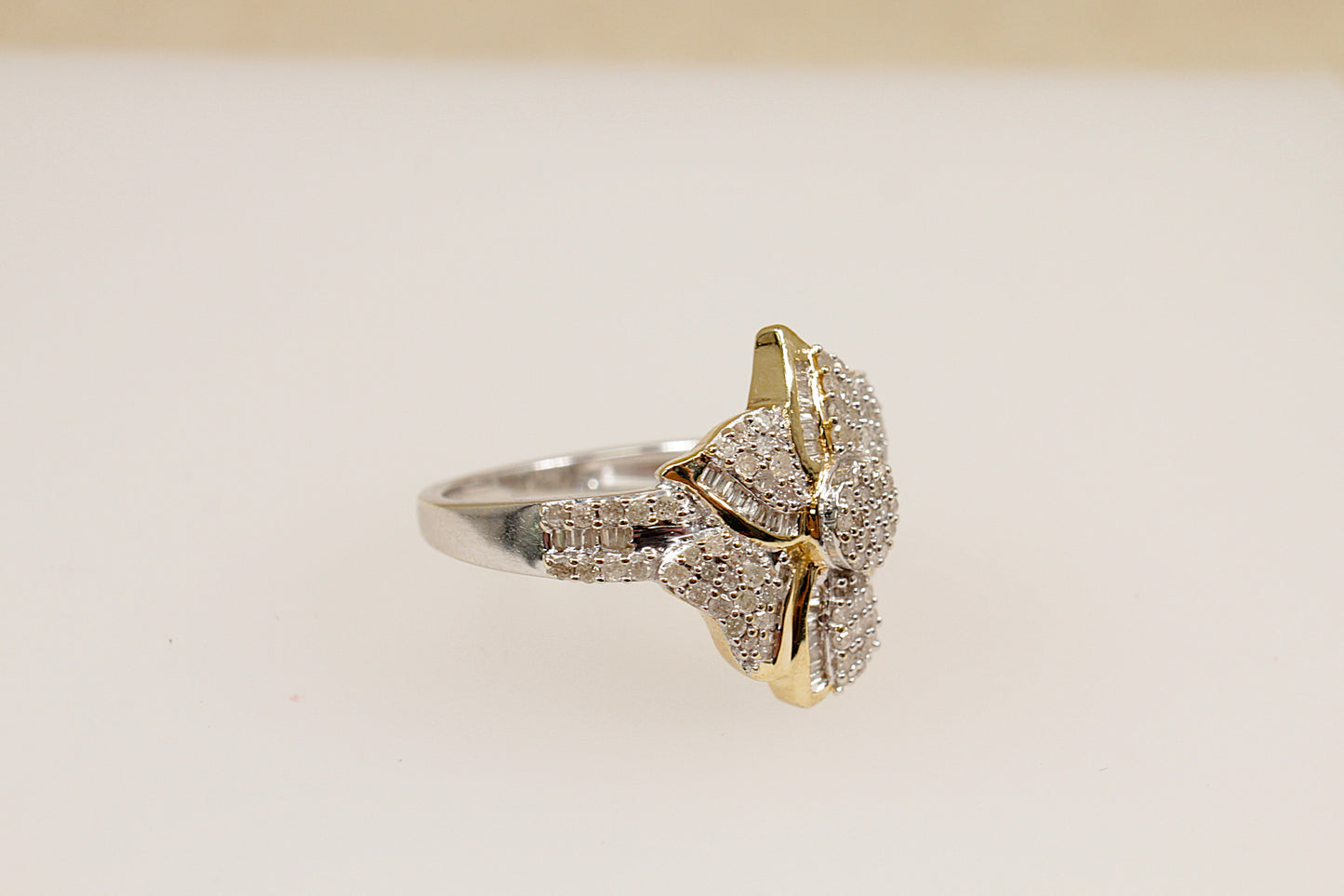 9ct Diamond Cluster Statement Ring