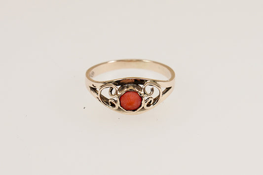 Gold Coral Ring