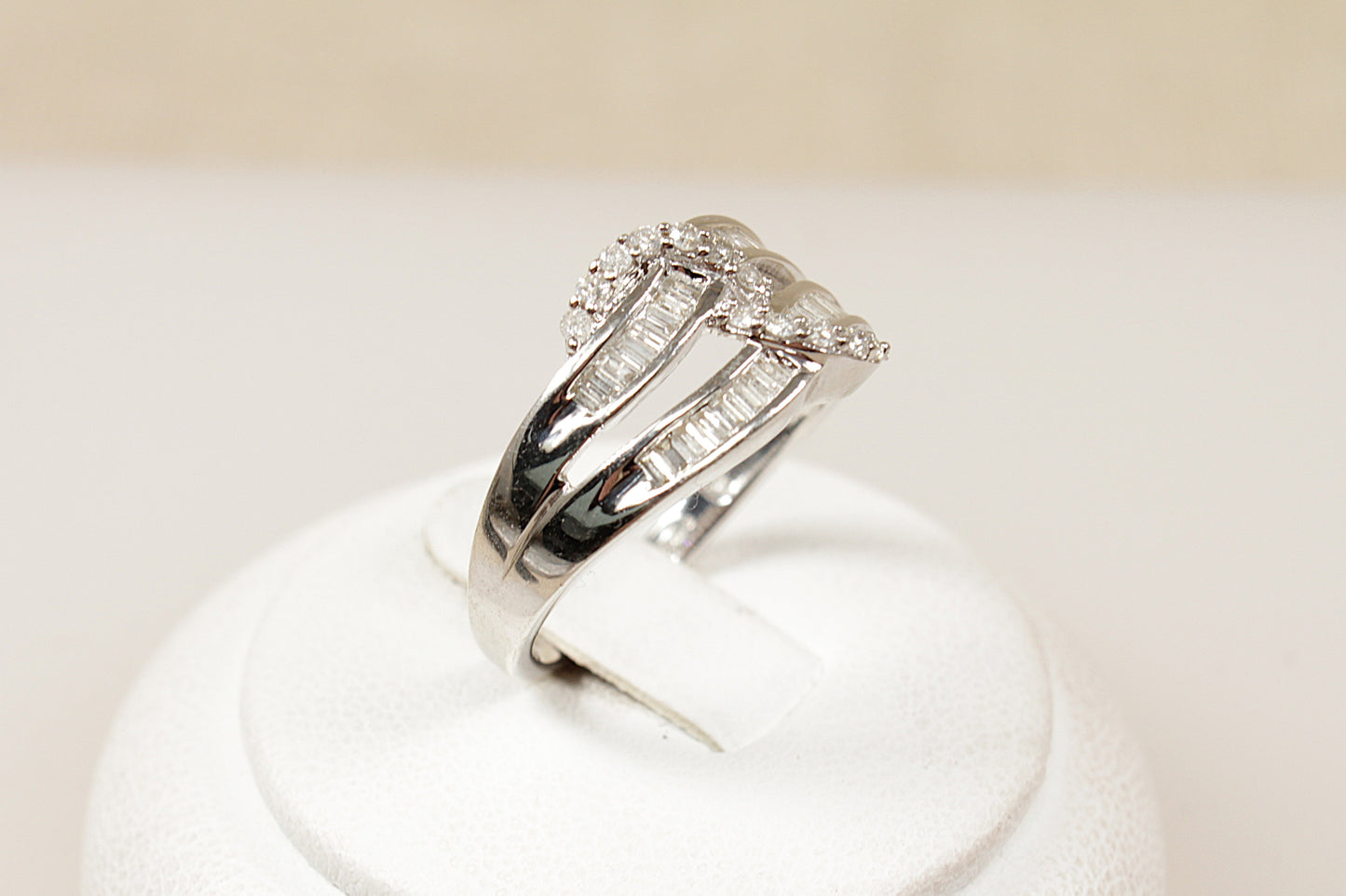 9ct White Gold Diamond Cluster Ring