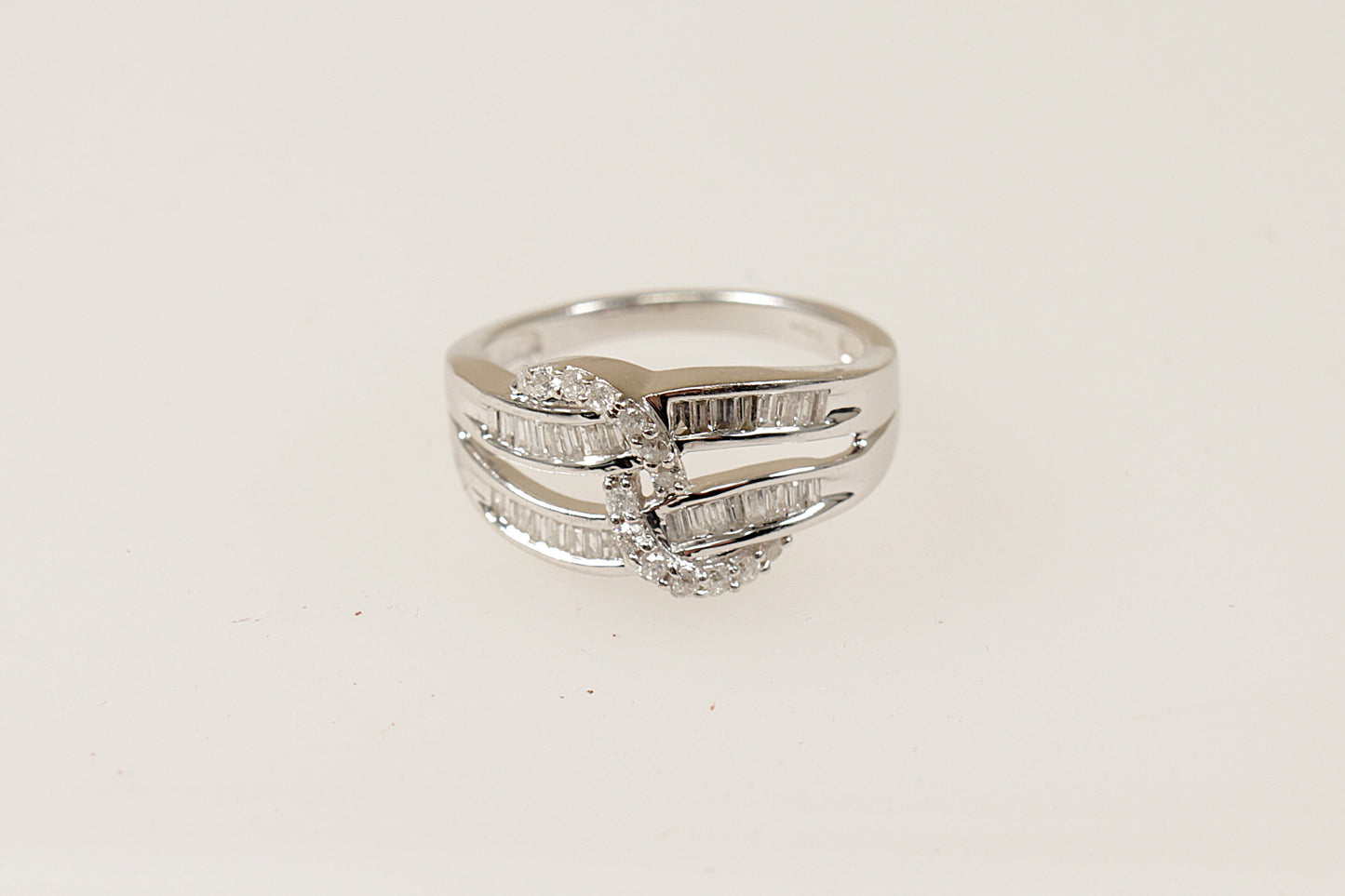 9ct White Gold Diamond Cluster Ring
