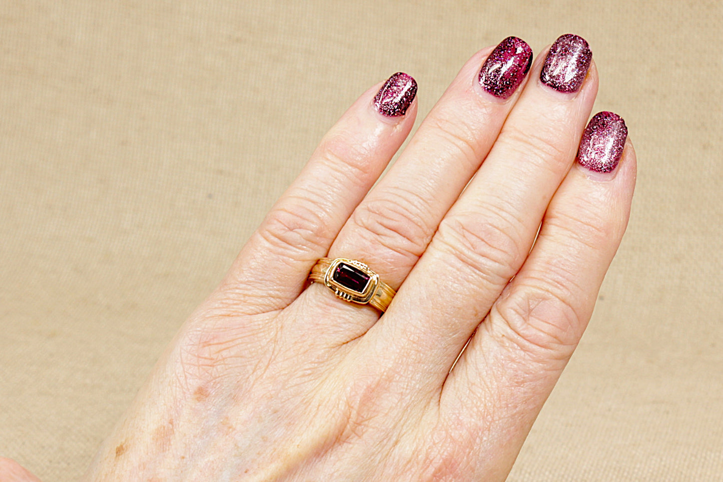 Rhodolite Garnet Gold Rings